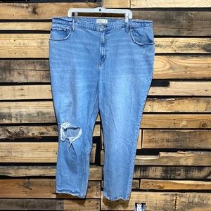 Abercrombie & Fitch Curve Love The 90’s Straight Ultra High‎ Rise Jeans Size 36